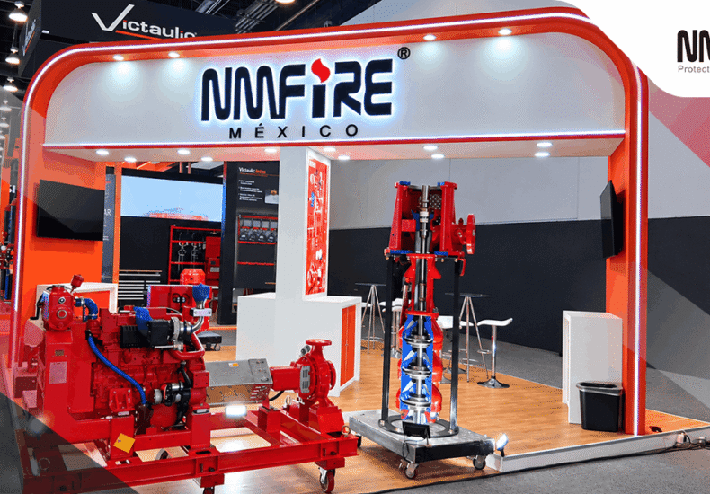 Stand de NMFIRE México durante Expo Fire & Safety MX 2026 en el World Trade Center de Ciudad de México