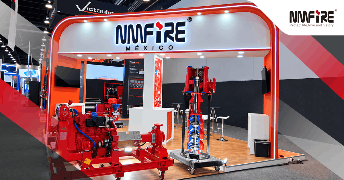 Stand de NMFIRE México durante Expo Fire & Safety MX 2026 en el World Trade Center de Ciudad de México